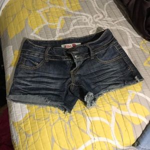 Cut-off Denim Shorts